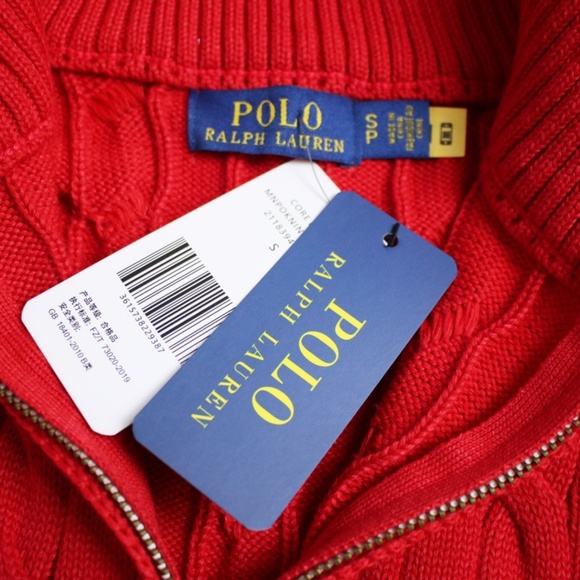 RalphLauren red embroidered knitted sweater l - Picture 6 of 7